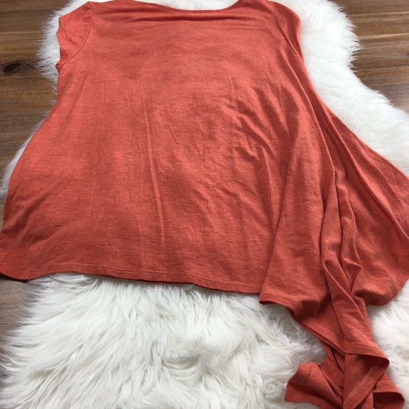 Anthro Bordeaux | Orange Asymmetrical Swing Tunic - Picture 8 of 8